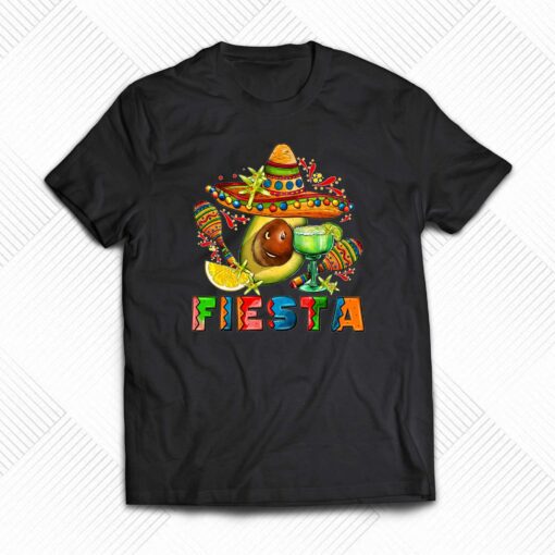 Cinco De Mayo Fiesta With Avocado And Sombrero Shirt