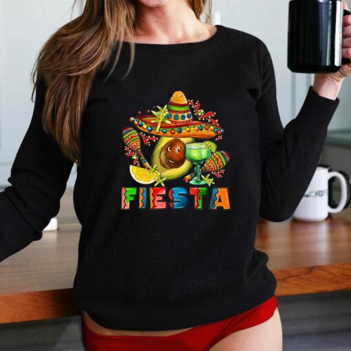 Cinco De Mayo Fiesta With Avocado And Sombrero Shirt