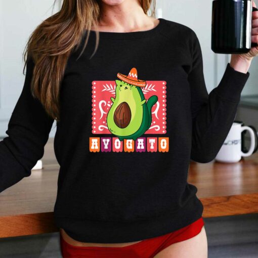 Cinco De Mayo Funny Meow Avogato Cat Avocado Mexico T-shirt