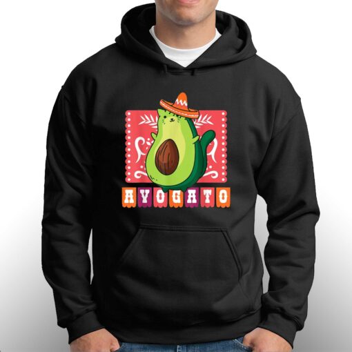 Cinco De Mayo Funny Meow Avogato Cat Avocado Mexico T-shirt