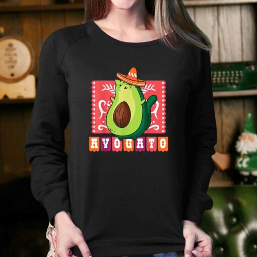 Cinco De Mayo Funny Meow Avogato Cat Avocado Mexico T-shirt