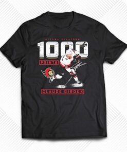 Claude Giroux Ottawa Senators 1000 Career Points Shirt Claude Giroux Ottawa Senators 1000 Career Points Shirt