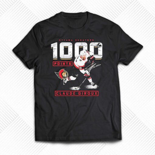 Claude Giroux Ottawa Senators 1000 Career Points Shirt