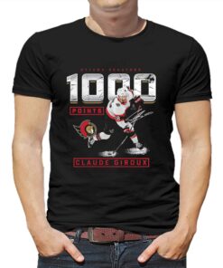 Claude Giroux Ottawa Senators 1000 Career Points T-shirt Claude Giroux Ottawa Senators 1000 Career Points T-shirt