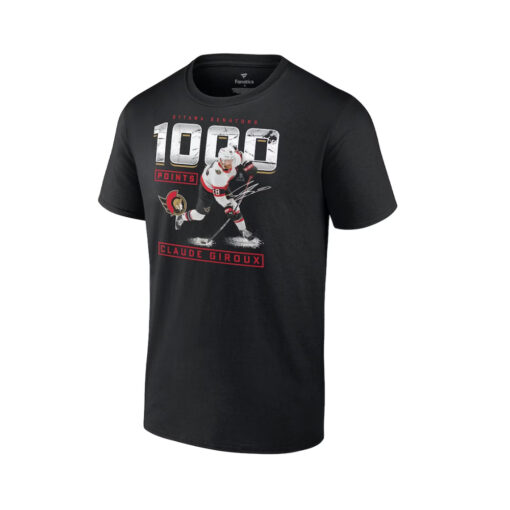 Claude Giroux Ottawa Senators Fanatics Branded 1000 Career Points T-shirt