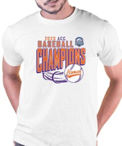 Clemson Tigers Fanatics Branded 2023 Acc Baseball Conference Tournament Champions T shirt 1