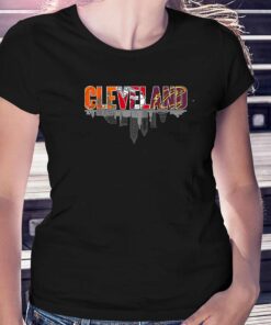 Cleveland 3 Teams Sports Logo Skyline Shirt Cleveland 3 Teams Sports Logo Skyline Shirt