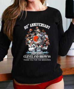 Cleveland Browns 80th Anniversary 1944 2024 Memories Shirt Hoodie Sweater Cleveland Browns 80th Anniversary 1944 2024 Memories Shirt Hoodie Sweater