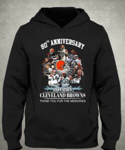 Cleveland Browns 80th Anniversary 1944 2024 Memories Shirt Hoodie Sweater 3