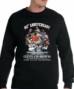 Cleveland Browns 80th Anniversary 1944 2024 Memories Shirt Hoodie Sweater 4