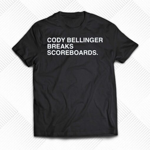 Cody Bellinger Breaks Scoreboards Shirt