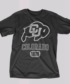 Colorado Buffaloes 47 1876 Primary Logo Franklin T shirt 1