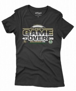 Colorado Buffaloes Vs Colorado State Rams 2023 Rocky Mountain Showdown Football Score T-shirt Colorado Buffaloes Vs Colorado State Rams 2023 Rocky Mountain Showdown Football Score T-shirt