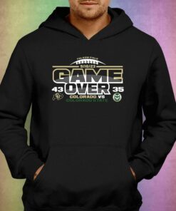 Colorado Buffaloes Vs Colorado State Rams 2023 Rocky Mountain Showdown Football Score T shirt 3
