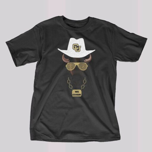 Colorado Buffalos We Comin’ T-shirt Deion Sanders Coach Prime Colorado Buffalos Shirt