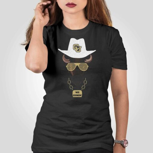 Colorado Buffalos We Comin’ T-shirt Deion Sanders Coach Prime Colorado Buffalos Shirt