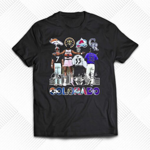 Colorado Team Players Sports 2023 Signatures Shirt