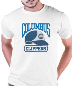 Columbus Clippers Helmet T shirt 1
