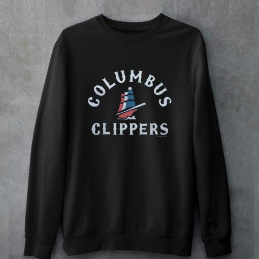 Columbus Clippers Ship Crewneck T-shirt