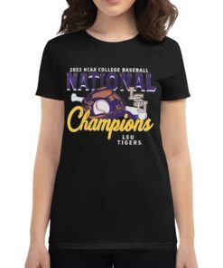Comfort Colors Gray Lsu Tigers 2023 Ncaa Mens Baseball College World Series Champions Glove Bat T-shirt