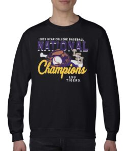 Comfort Colors Gray Lsu Tigers 2023 Ncaa Mens Baseball College World Series Champions Glove Bat T-shirt 3 Comfort Colors Gray Lsu Tigers 2023 Ncaa Mens Baseball College World Series Champions Glove Bat T shirt 4