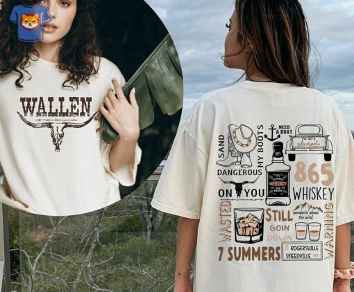 Comfort Colors Wallen Western T-shirt Retro Wallen Western