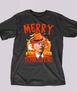 Confused Joe Biden Merry Thanksgiving – Halloween Funny T-shirt