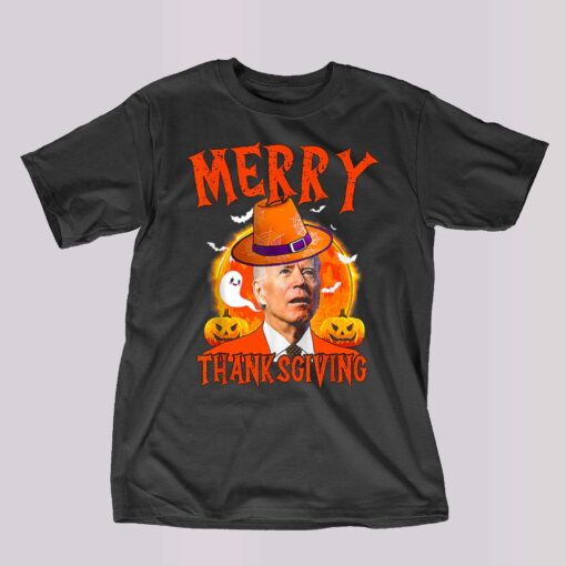 Confused Joe Biden Merry Thanksgiving – Halloween Funny T-shirt