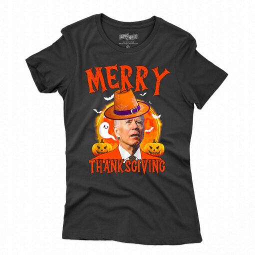 Confused Joe Biden Merry Thanksgiving – Halloween Funny T-shirt