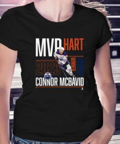 Connor Mcdavid Edmonton Oilers Fanatics Branded 2023 Hart Trophy Winner T-shirt