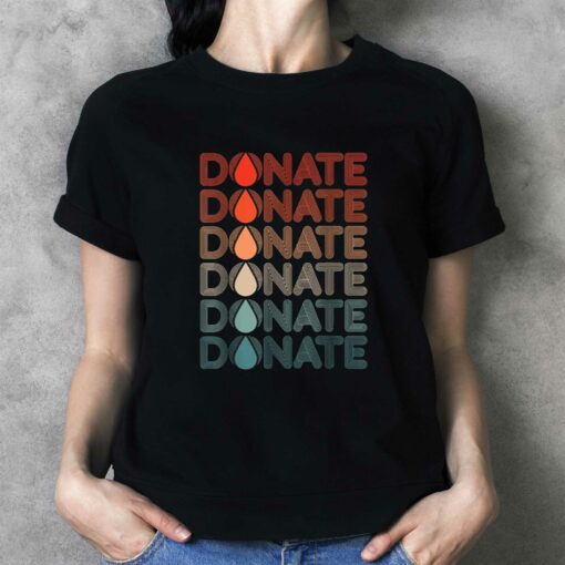 Cool donate blood graphic art blood donor design t-shirt