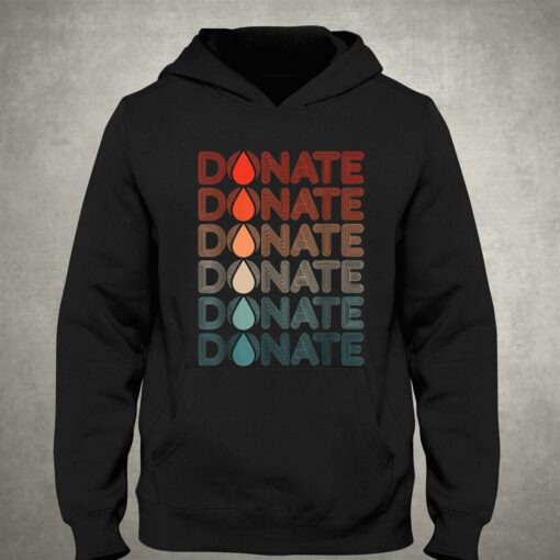 Cool donate blood graphic art blood donor design t-shirt