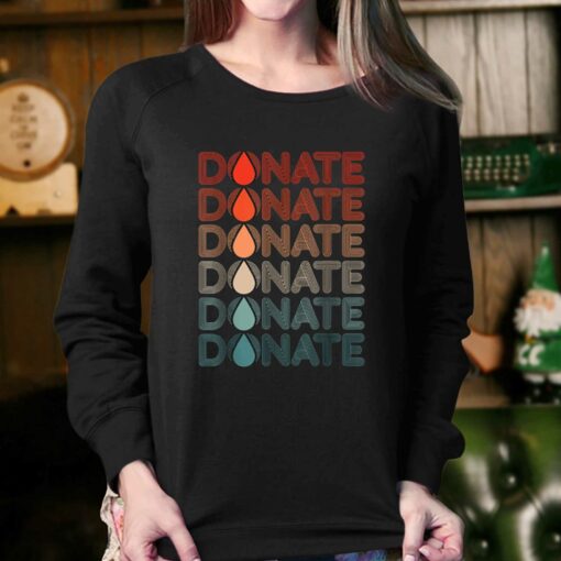 Cool donate blood graphic art blood donor design t-shirt