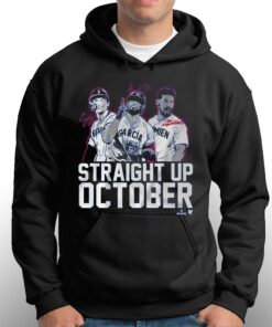 Corey Seager Marcus Semien And Adolis Garcia Straight Up October Shirt 3