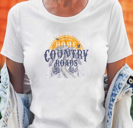 Country Roads Sunset John Denver T-shirt