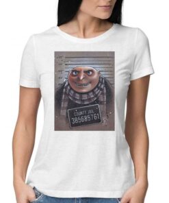 County Jail Gru Despicable Me Evil Genius Portrait T-shirt County Jail Gru Despicable Me Evil Genius Portrait T-shirt