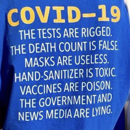 Covid-19 The Tests Are Rigged The Death Count Is False Masks Are Useless T-shirt