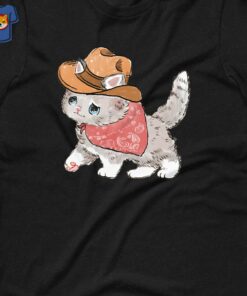 Cowboy Kitty Unisex T shirt 3