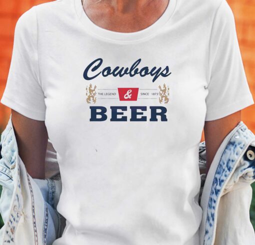 Cowboys And Beer Vintage Vibe Shirt