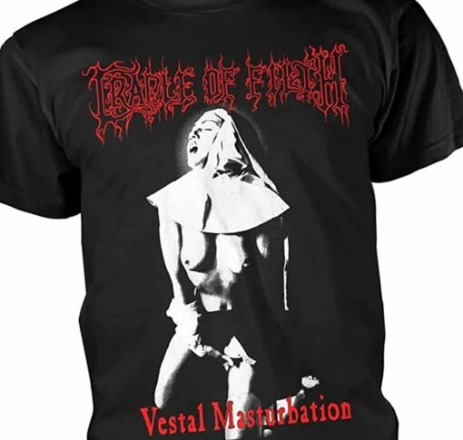 Cradle Of Filth Vestal Masturbation Jesus Is A Cunt Shirt