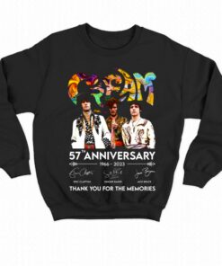 Cream Band 57th Anniversary 1966 2023 Thank You For The Memories T shirt 1