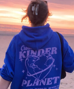 Create A Kinder Planet Hoodie Pink And Blue