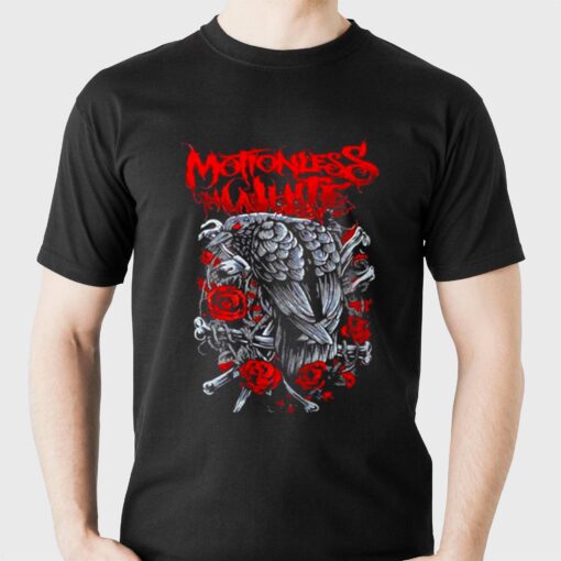 Creatures Black Birds Rose Motionless Shirt