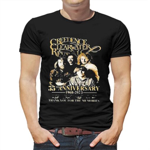 Creedence Clearwater Revival 55rd Anniversary 1968-2023 Thank You For The Memories Shirt