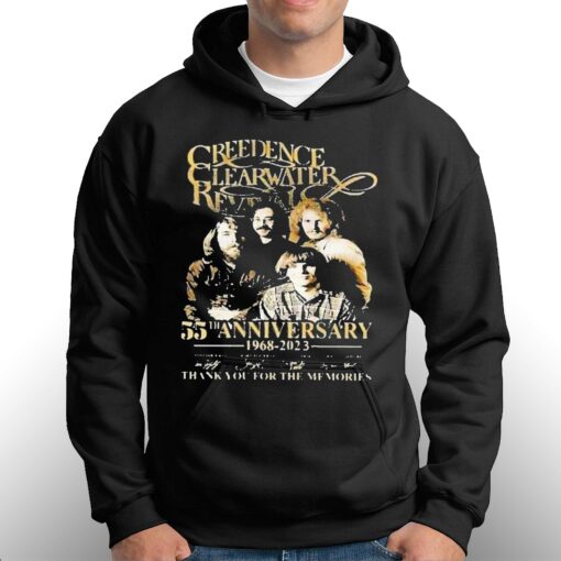 Creedence Clearwater Revival 55rd Anniversary 1968-2023 Thank You For The Memories Shirt