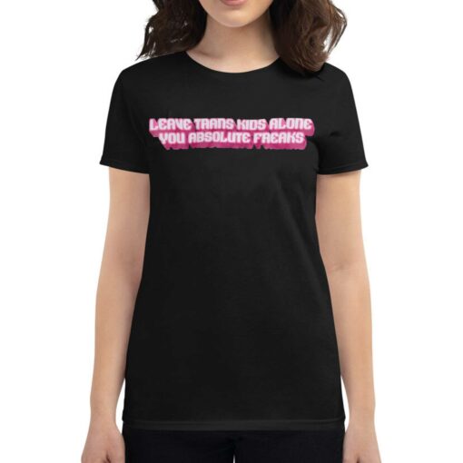 Crooked Leave Trans Kids Alone T-shirt