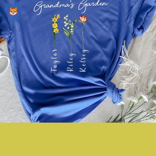 Custom Birth Month Shirt Mama’s Garden Shirt Mother Day