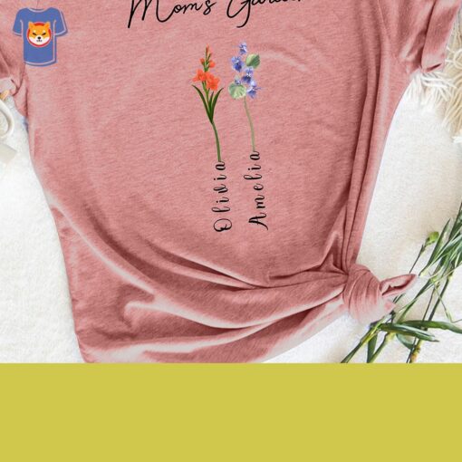 Custom Birth Month Shirt Mama’s Garden Shirt Mother Day