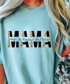 Custom Mom Shirt Mama Tshirt Mom Shirt With Names Gift For Custom Mom Shirt Mama Tshirt Mom Shirt With Names Gift For