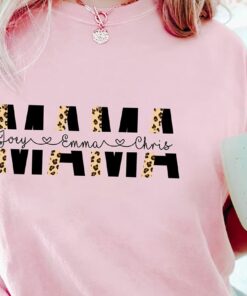 Custom Mom Shirt Mama Tshirt Mom Shirt With Names Gift For Custom Mom Shirt Mama Tshirt Mom Shirt With Names Gift For